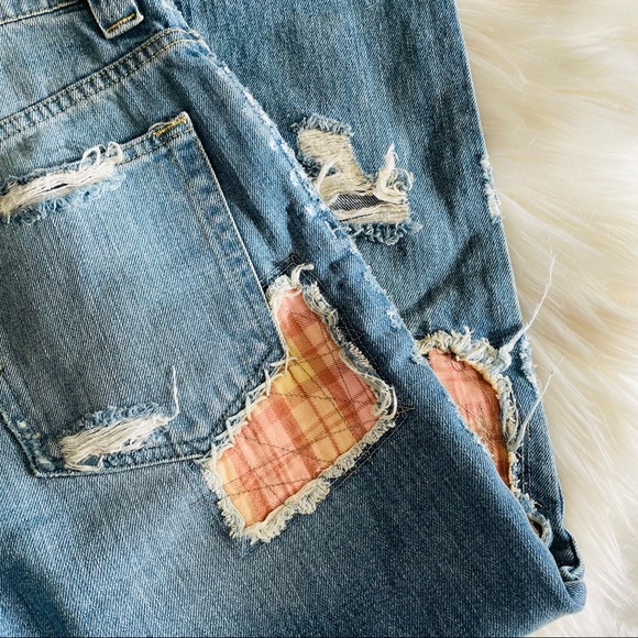 Free People Patchwork Jeans Size 25 - Picture 7 of 13